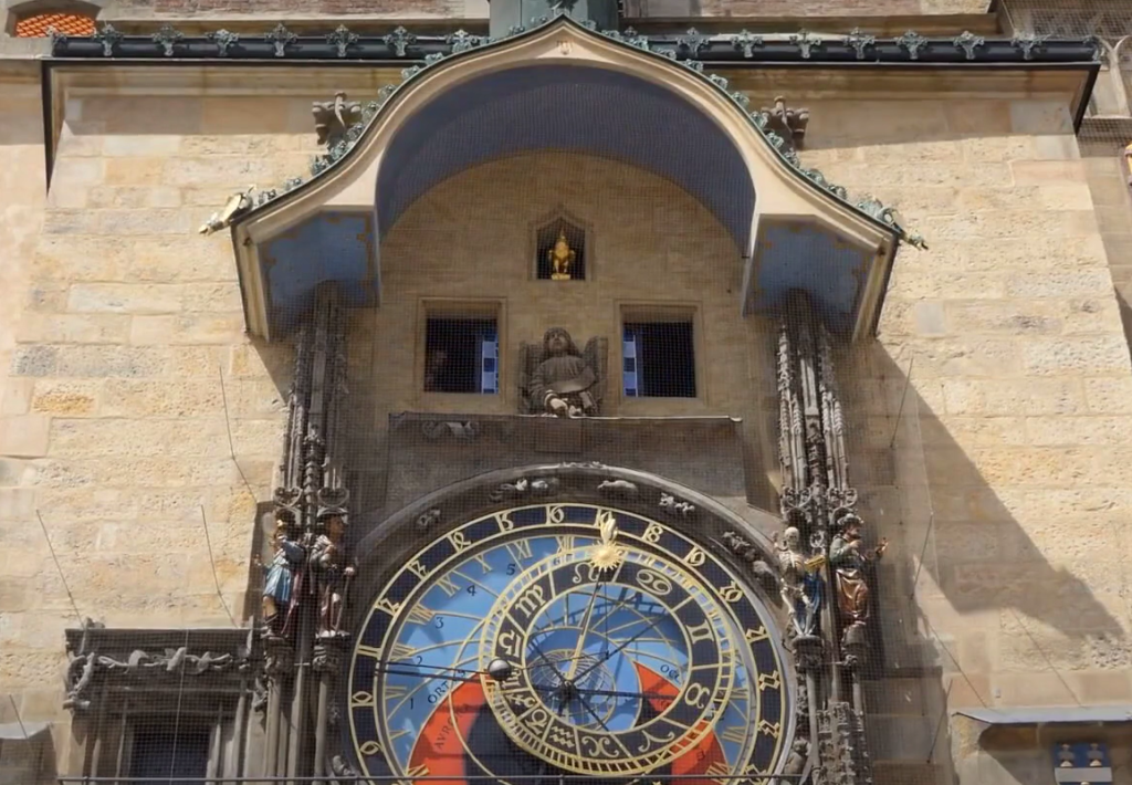 Historical Building with Astronomical Clock in Prague