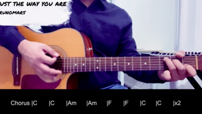 Just The Way You Are – Bruno Mars [ Easy Guitar Tutorial For Beginners ]