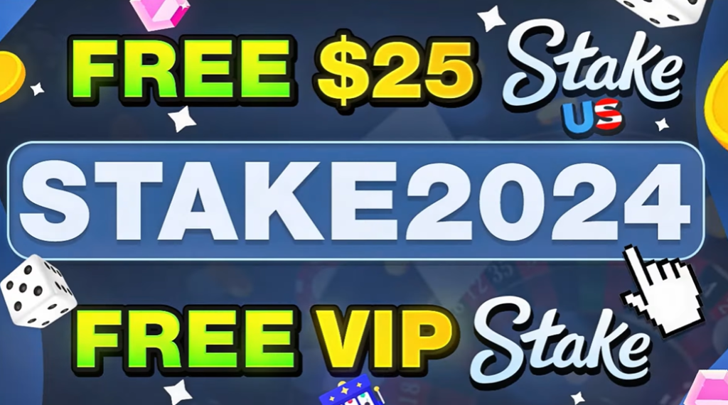 Stake promo code: "STAKE2024" for FREE MONEY $25 BONUS on Stake US or FREE VIP BENEFITS BONUS on COM
