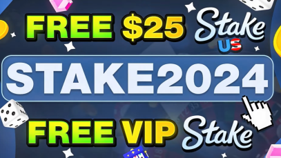 Stake promo code: “STAKE2024” for FREE MONEY $25 BONUS on Stake US or FREE VIP BENEFITS BONUS on COM